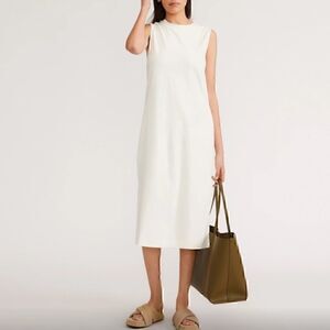 NEW The Organic Cotton Weekend Tank Dress Bone Small